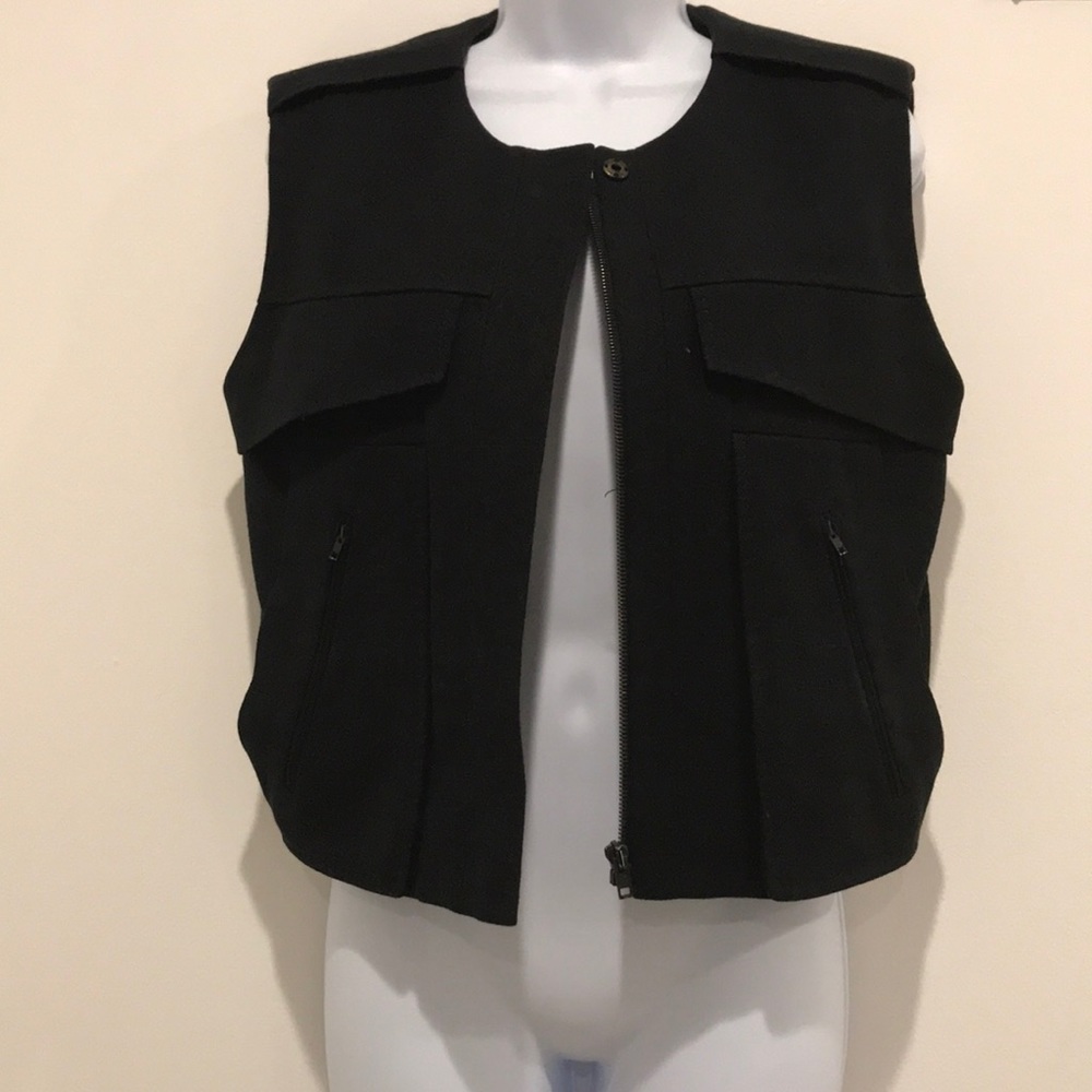 Alexander Wang Black Moto Vest